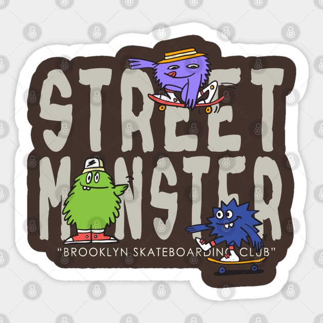 Street Monster club Sticker by TomCage